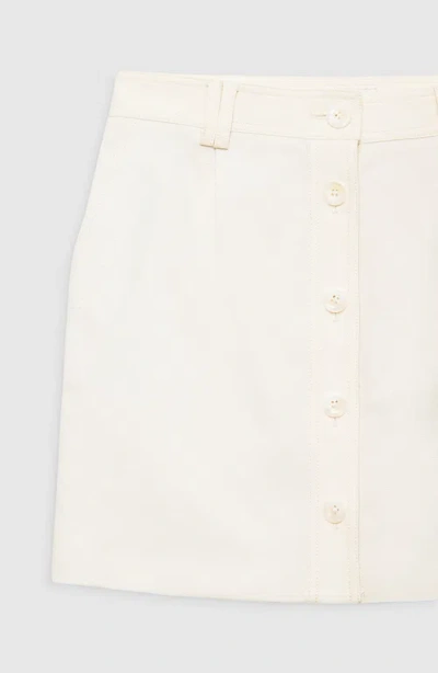 Anine Bing Zaire Mini Skirt In White