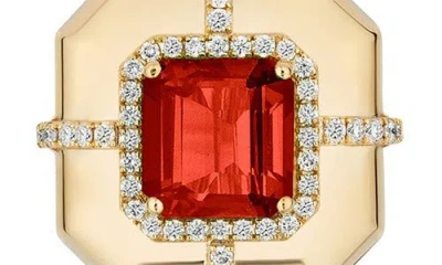 Goshwara Diamond & Semiprecious Stone Stud Earrings In Gold