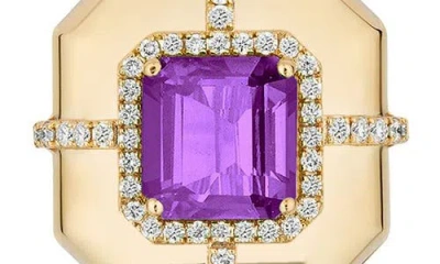 Goshwara Diamond & Semiprecious Stone Stud Earrings In Gold