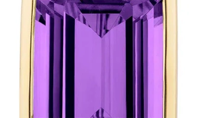 Goshwara Gossip Emerald Cut Drop Earrings In Gold