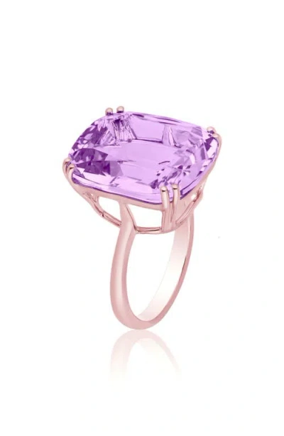 Goshwara Gossip Cushion Cut Cocktail Ring In Gold