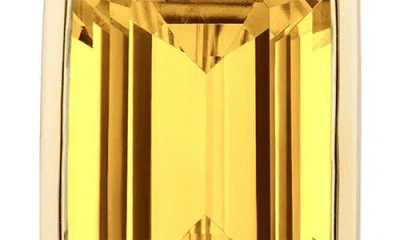 Goshwara Gossip Emerald Cut Drop Earrings In Gold