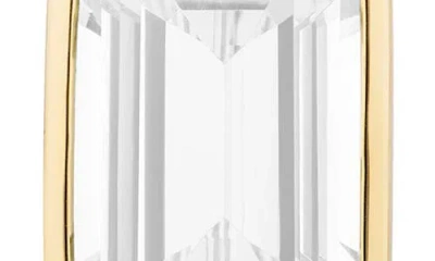 Goshwara Gossip Emerald Cut Drop Earrings In Gold