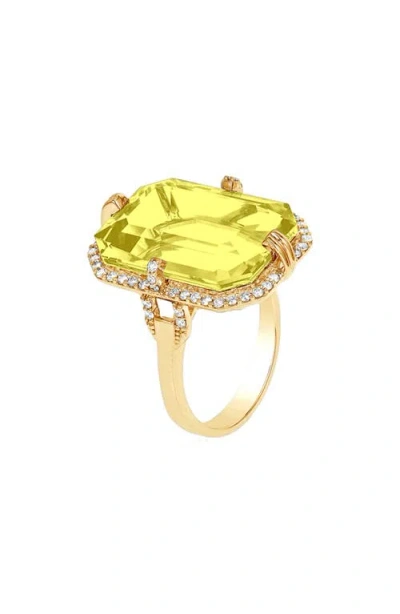 Goshwara Gossip Emerald Cut Ring In Gold