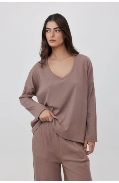 Gottex Beach Life Sandy Days Loungewear Top In Brown