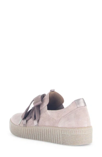 Gabor Leather Platform Sneaker In Pink