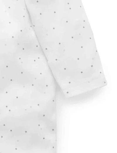 Purebaby 2 Pack Zip Footie In Gray