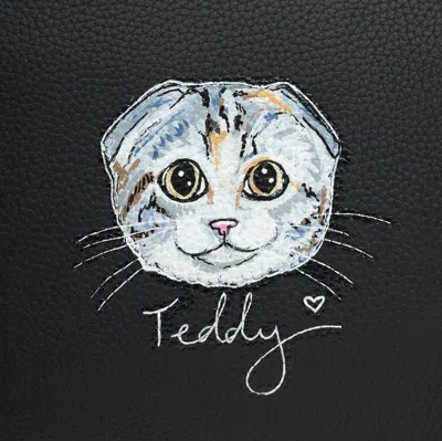 Stoney Clover Lane Hand Painted Pet Face And Name Henrietta Tote In White