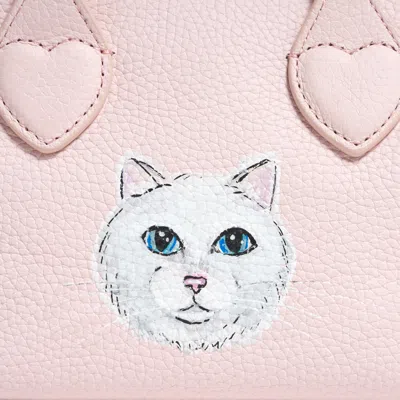 Stoney Clover Lane Hand Painted Pet Face Pittsford Pouchette Crossbody Bag 19 In Black