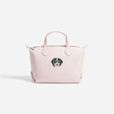 Stoney Clover Lane Hand Painted Pet Face Pittsford Pouchette Shoulder Bag 29 In Brown