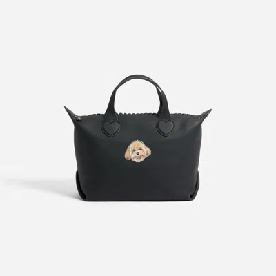 Stoney Clover Lane Hand Painted Pet Face Pittsford Pouchette Shoulder Bag 29 In Brown