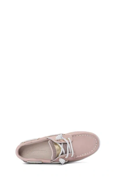 Sperry Kids' Shoresider 3-eye Boat Shoe In Pink