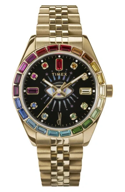 Timex X Jacquie Aiche Cosmic Nights 36mm In Gold