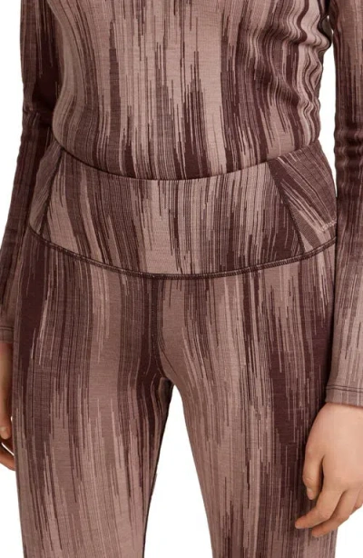 Icebreaker Merino Wool 260 Vertex Leggings In Brown