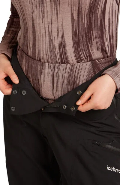 Icebreaker Merino Wool 260 Vertex Leggings In Brown