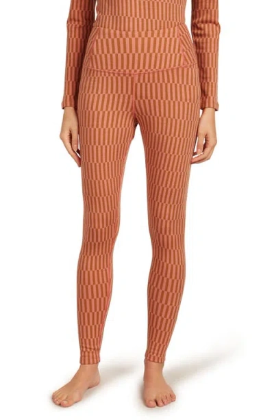 Icebreaker Merino Wool 260 Vertex Leggings In Orange