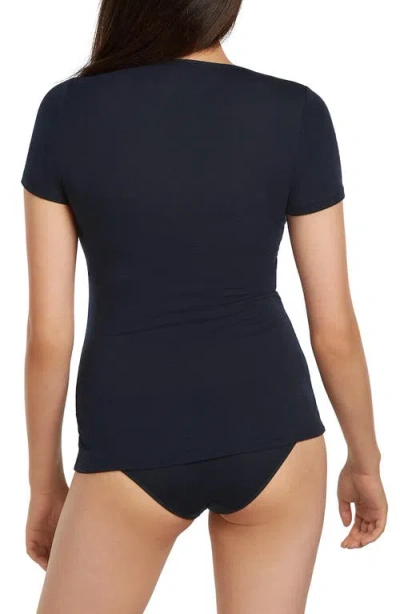 Icebreaker Siren Merino Wool Blend T-shirt In Blue