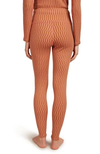 Icebreaker Merino Wool 260 Vertex Leggings In Orange