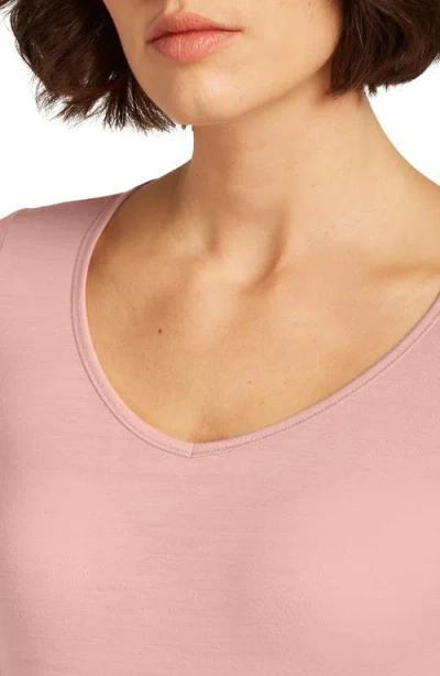 Icebreaker Siren Merino Wool Blend T-shirt In Pink