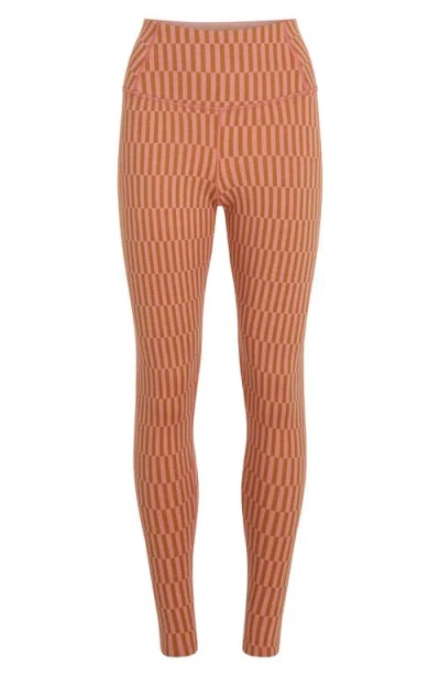 Icebreaker Merino Wool 260 Vertex Leggings In Orange
