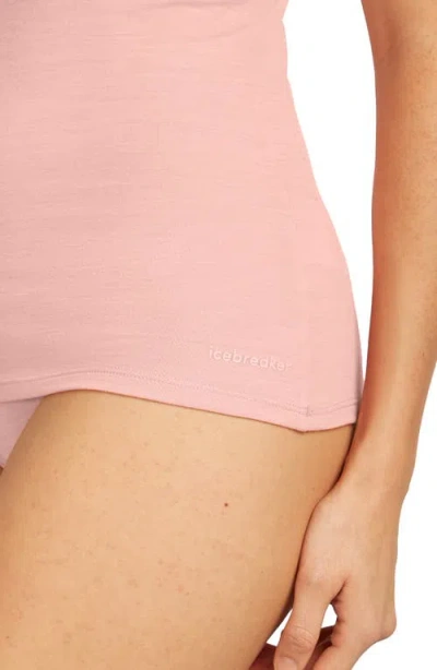 Icebreaker Siren Merino Wool Blend T-shirt In Pink
