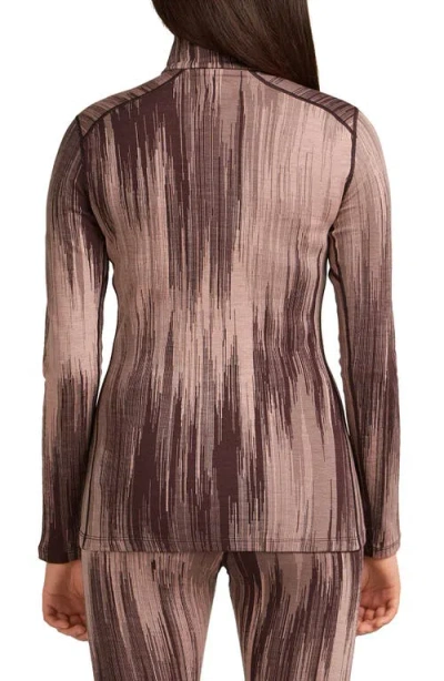 Icebreaker Merino Wool 260 Vertex Half Zip Top In Brown