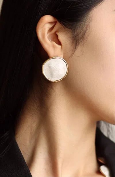 Rc Retro Chic Enamel Ripple Earrings