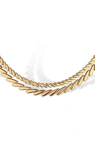 Rc Retro Chic Tassels Necklace In Gold