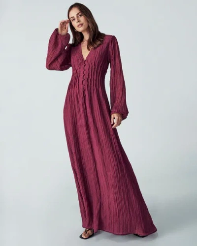 Willa Palamino Dress In Burgundy