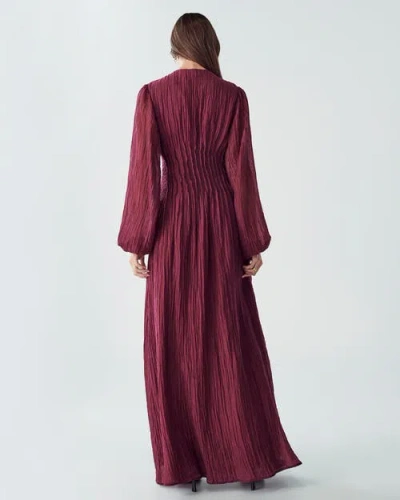 Willa Palamino Dress In Burgundy