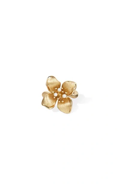 Rc Retro Chic Iris Blossom Ring In Multi