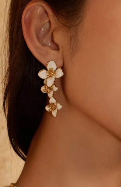 Rc Retro Chic Iris Blossom Earrings
