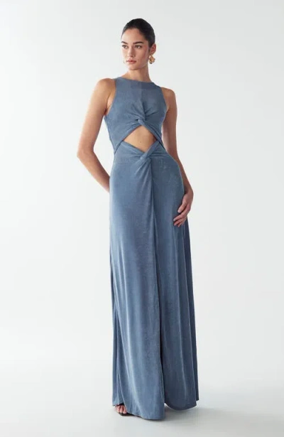 St Mrlo Malia Maxi Dress In Blue