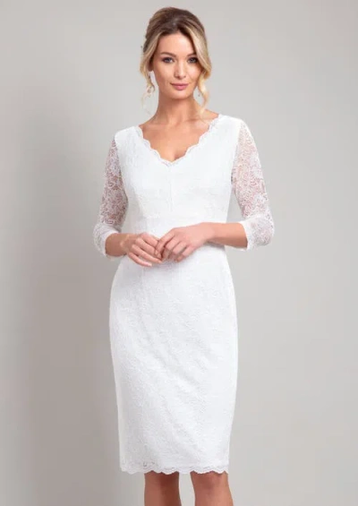 Alie Street London Anya V-neck Lace Wedding Dress In White