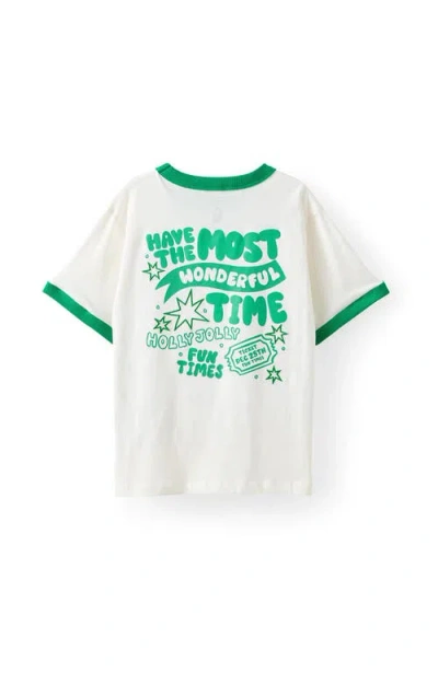 Cotton On Kids Kid's Poppy Oversize Graphic Print Tee In Green