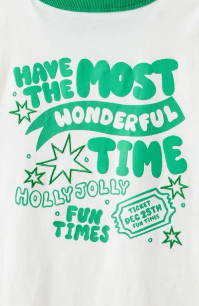 Cotton On Kids Kid's Poppy Oversize Graphic Print Tee In Green