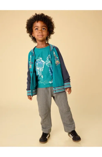 Tea Collection Barrel Leg Trousers In Gray