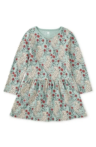 Tea Collection Long Sleeve Pocket Dress In Multi