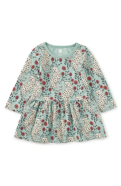 Tea Collection Long Sleeve Pocket Dress In Multi