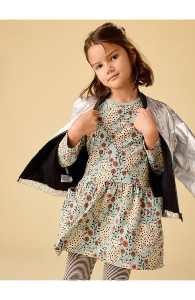 Tea Collection Long Sleeve Pocket Dress In Multi