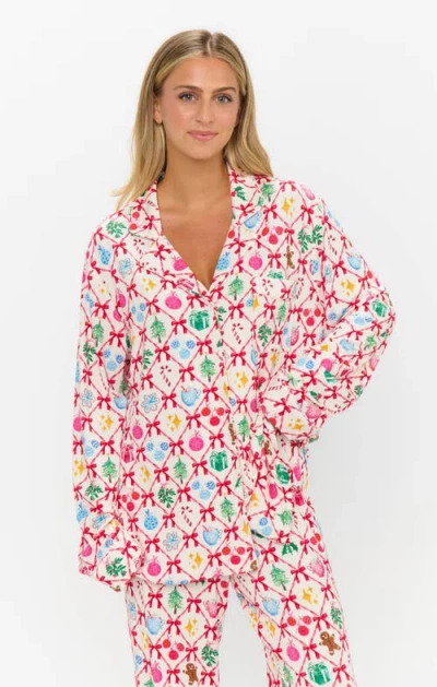 Show Me Your Mumu Classic Pj Set In Pink