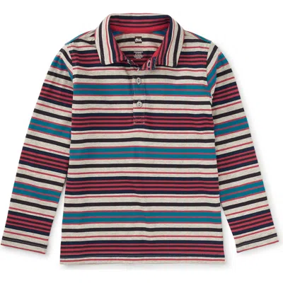 Tea Collection Long Sleeve Striped Polo