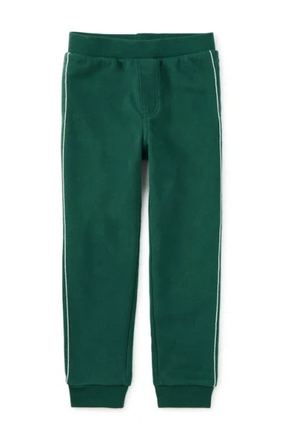 Tea Collection Side Stitch Joggers In Green