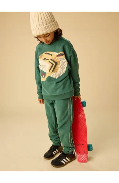 Tea Collection Side Stitch Joggers In Green