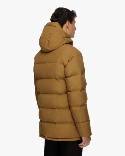 Quartz Co. Alexander | Hooded Recycled Down Winter Jacket In Brown