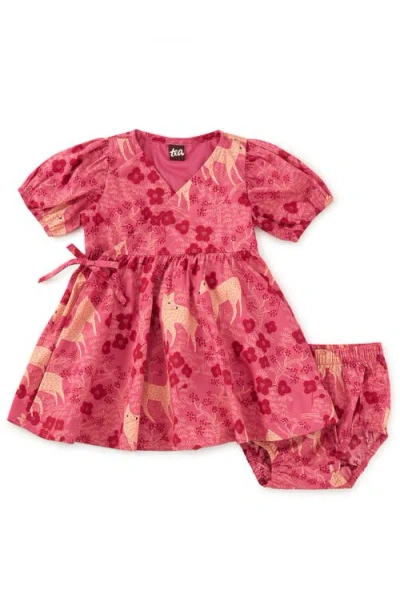 Tea Collection Tie Wrap Neck Dress