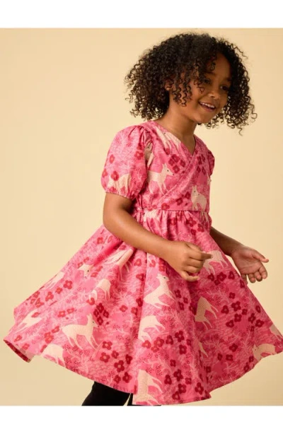 Tea Collection Tie Wrap Neck Dress