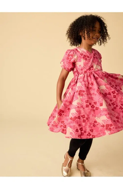 Tea Collection Tie Wrap Neck Dress