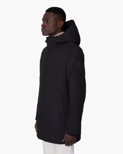 Quartz Co. Austin | Hooded Insulated Winter Jacket In Black