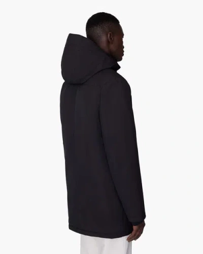 Quartz Co. Austin | Hooded Insulated Winter Jacket In Black